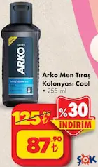 ARKO MEN TIRAŞ KOLONYASI COOL 255 ML ARKO MEN TIRAŞ KOLONYASI COOL 255 ML